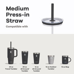 Medium Press-In Straw Lid