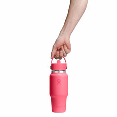 24 oz Wide Mouth Travel Bottle with Flex Straw Cap
