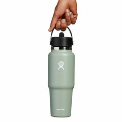 32 oz Wide Mouth Travel Bottle with Flex Straw Cap