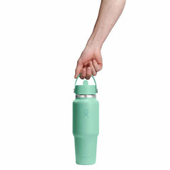 32 oz Wide Mouth Travel Bottle with Flex Straw Cap