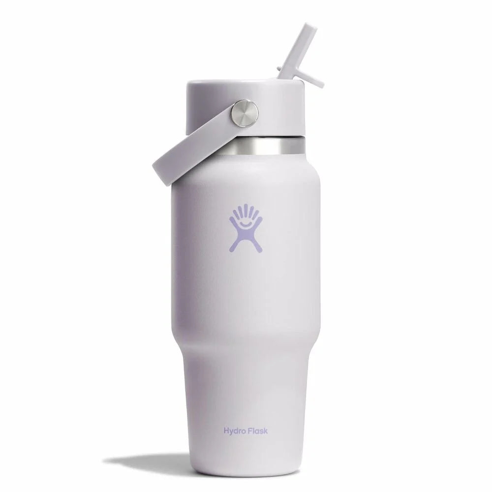 24 oz Wide Mouth Travel Bottle with Flex Straw Cap