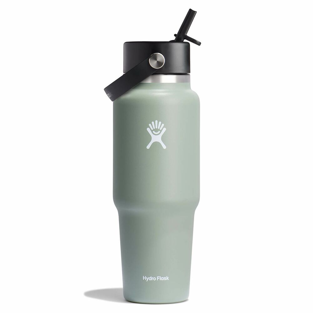 32 oz Wide Mouth Travel Bottle with Flex Straw Cap