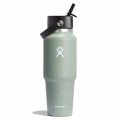 32 oz Wide Mouth Travel Bottle with Flex Straw Cap