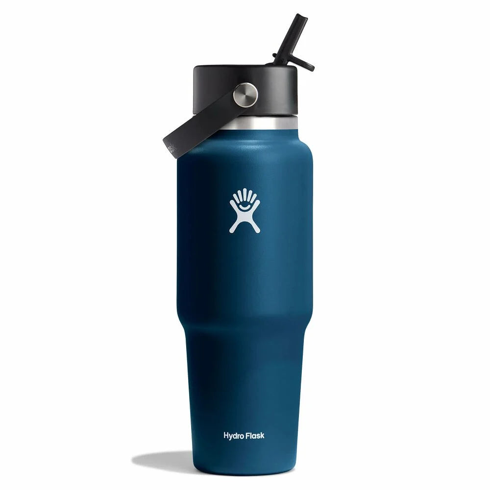 32 oz Wide Mouth Travel Bottle with Flex Straw Cap